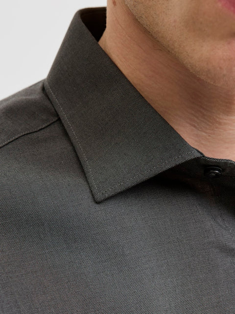 Jack & Jones - 12227385 JPRBLAPARKER SHIRT L/ - Dark Grey Melang
