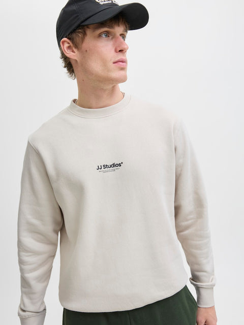 Jack & Jones - 12278791 JJESOHO SWEAT CREW NE - Moonbeam