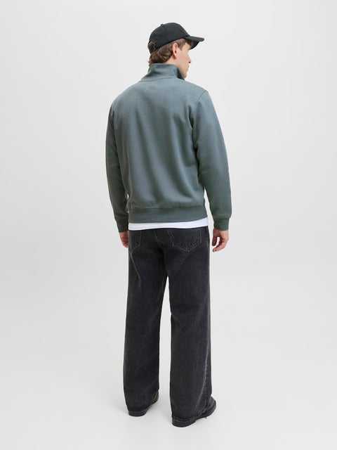 Jack & Jones - 12278793 JJESOHO SWEAT QUARTER - Stormy Weather