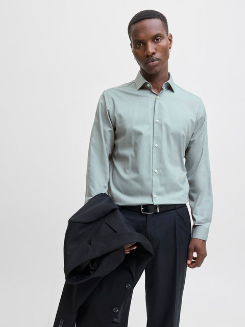 Jack & Jones - 12227385 JPRBLAPARKER SHIRT L/ - Goblin Blue/SLIM