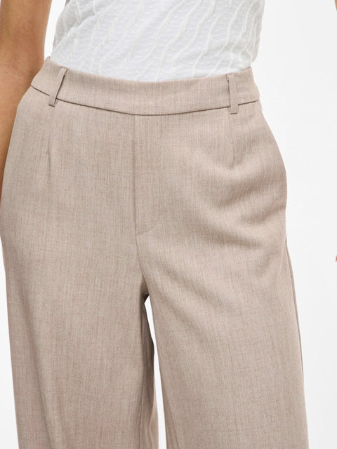 Vila - 14087407 - Natural Melange / pants