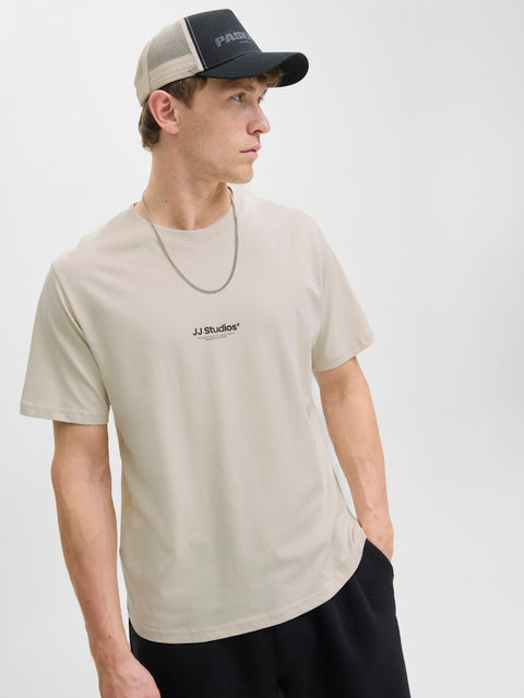 Jack & Jones - 12278787 JJESOHO TEE SS CREW N - Moonbeam