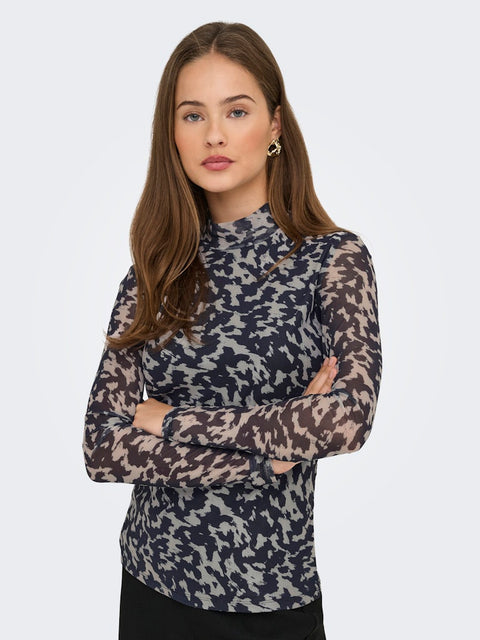 Only NOOS - 15141298 ONLERICA LIFE MESH L/ - Blue Graphite/Ro / top