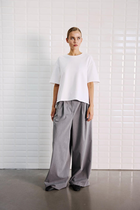 With Black - SLTINDRA SS TEE - white white / top