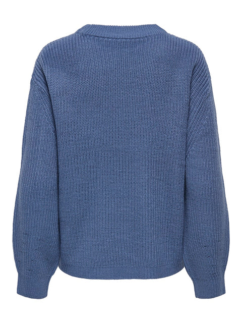 Only NOOS - 15361110 ONLMILOUZ LS RIB PULL - Vintage Indigo / sweater