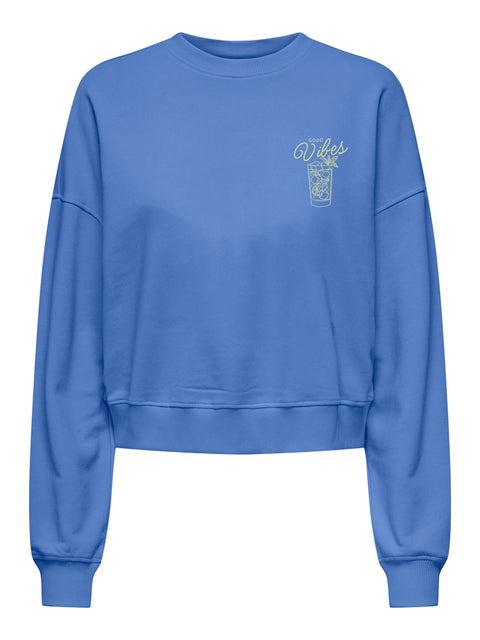 Only - 15372446 ONLVIVVIAN L/S O-NECK - Ultramarine/Good