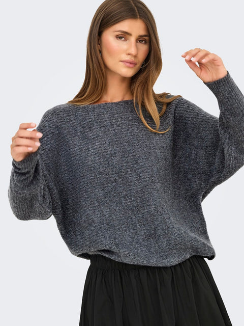 Only NOOS - 15168705 ONLDANIELLA L/S PULLO - Ombre Blue/MELAN / sweater