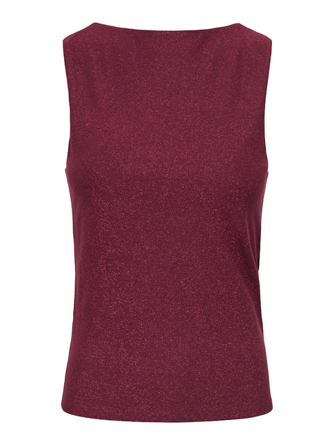 Only NOOS - 15356494 ONLEA GLITTER S/L 2-W - Chocolate Truffl / top