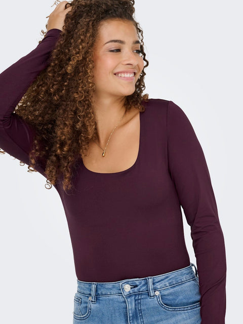 Only NOOS - 15302647 ONLEA L/S 2-WAY DEEP - Winetasting / top