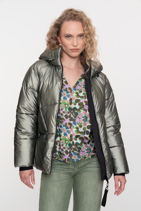 Geisha - Winterjas 58516-12 - 3 soft green met