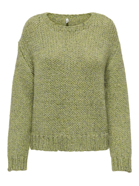 Only - 15358518 ONLMILLE LS O-NECK KN - Camping Gear/Pea