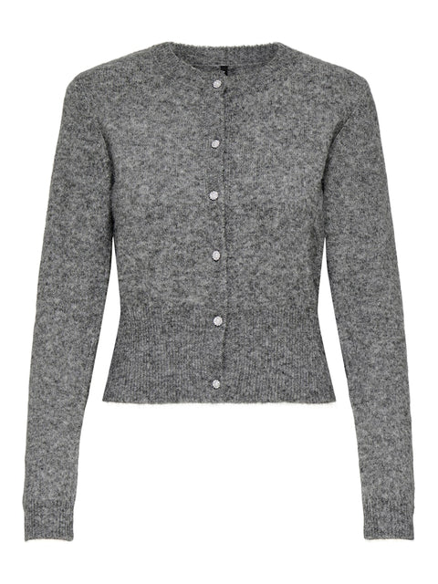 Only - 15358548 ONLHAVANNA LS BUTTON - Medium Grey Mela