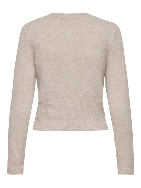 Only - 15358548 ONLHAVANNA LS BUTTON - Pumice Stone/Mel