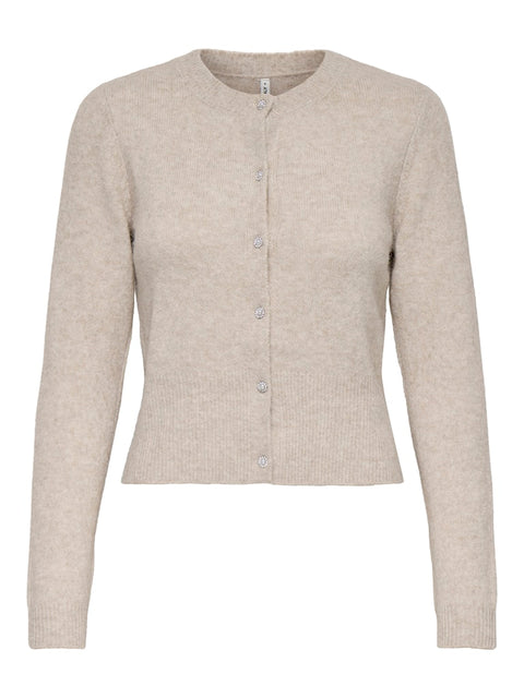 Only - 15358548 ONLHAVANNA LS BUTTON - Pumice Stone/Mel