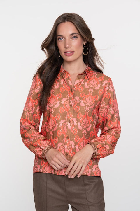 Geisha - Blouse 53918-20 - 735 camel/soft r