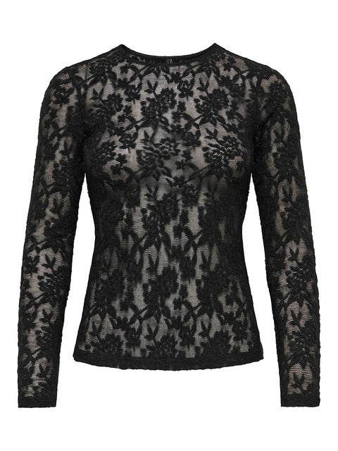 Only - 15356155 ONLBLAISE L/S TOP JRS - Black