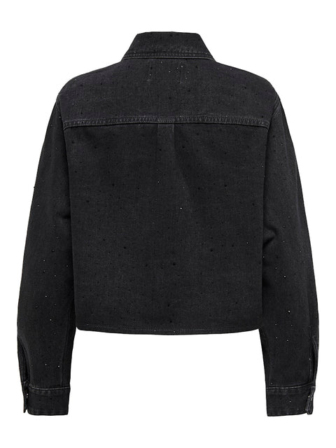 Only - 15358233 ONLMAGGIEMAY L/S DNM - Black Denim