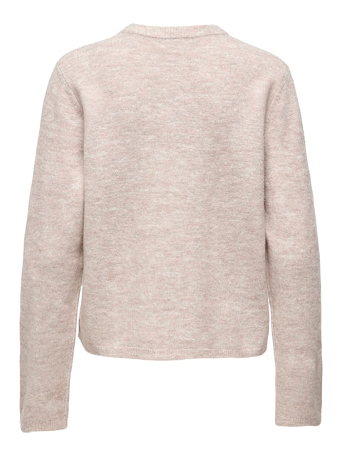 Only NOOS - 15368980 ONLSIMONI L/S O-NECK - Pumice Stone/MEL