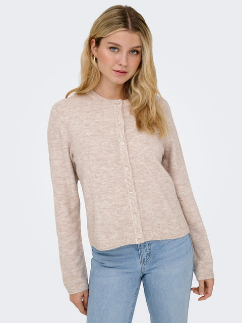 Only NOOS - 15368980 ONLSIMONI L/S O-NECK - Pumice Stone/MEL