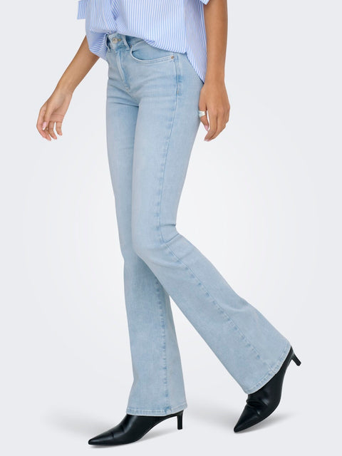 Only NOOS - 15363225 ONLBLUSH MID FLARED D - Light Blue Bl 30 , jeans