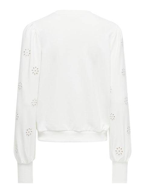 Only NOOS - 15315687 ONLFEMME L/S UB SWT N - Cloud Dancer / sweater