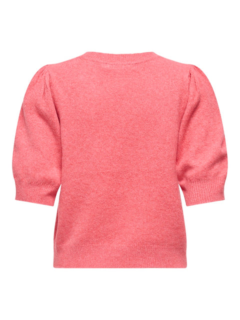 Only NOOS - 15318551 ONLRICA LIFE 2/4 PULL - Sun Kissed Coral / top