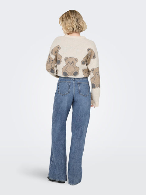 Only - 15366323 ONLHOPE MW WIDEUNEVEN - Medium Blue D 32