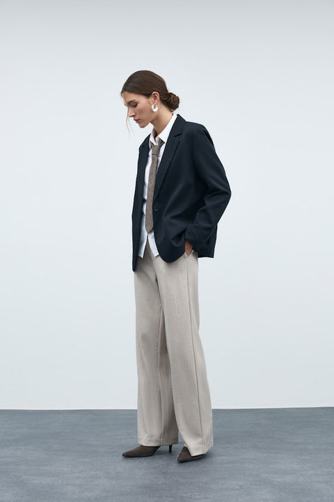 Vila - 14087407 - Natural Melange / pants