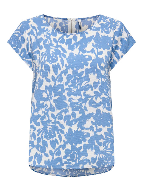 Only NOOS - 15161116 ONLVIC S/S AOP TOP NO - Riviera/FOREST F / top