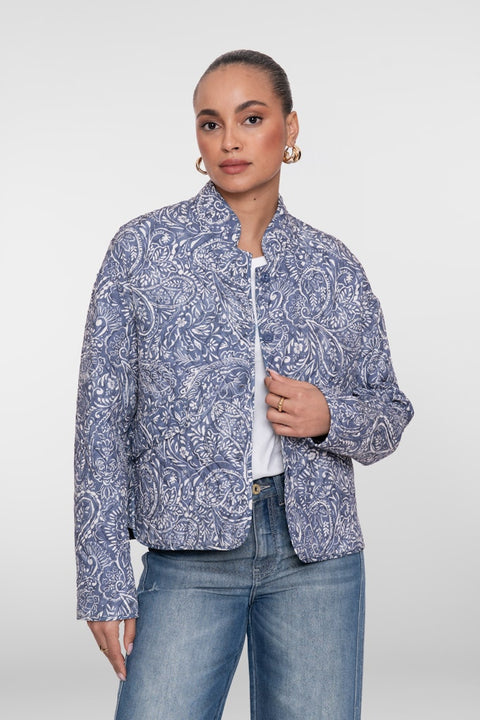 Geisha - 65101-70 - 625 blue/off-whi /  jacket