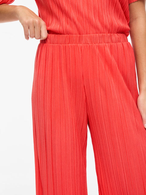 Vila - 14089681 - Hibiscus / pants