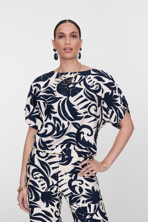 Geisha - 63236-26 - 675 navy/off-whi