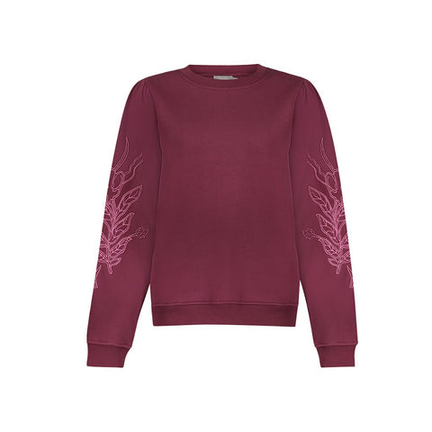 Geisha - 62547-24 - 480 burgundy/fuc / sweater