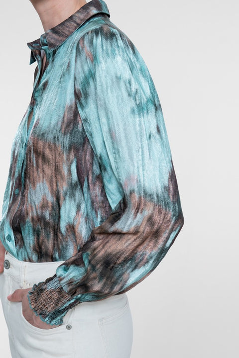 Geisha - 63658-20 - 735 camel/mint / blouse