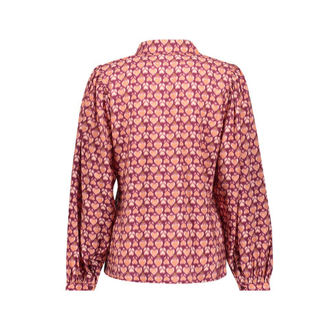 Geisha - 63647-20 - 430 cassis/orang / blouse