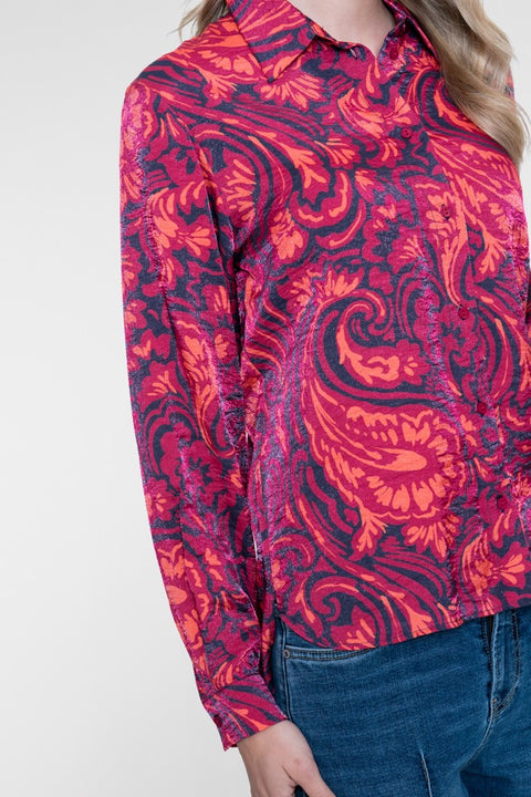 Geisha - 63675-20 - 675 navy/coral / blouse