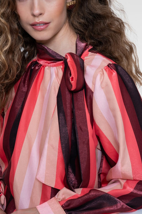 Geisha - 63584-32 - 420 pink/coral/b / blouse