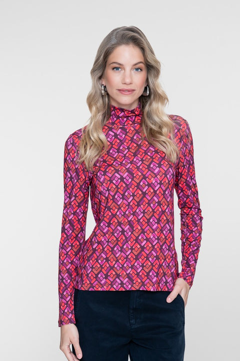 Geisha - 62534-60 - 380 purple/coral / top