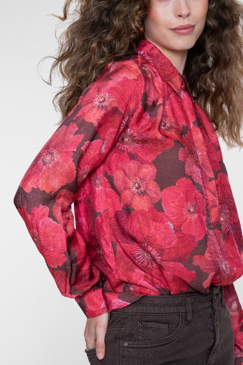 Geisha - 63655-20 - 775 brown/red / blouse