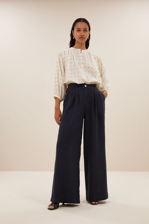 By Bar - Becky dali blouse - 715 Dali blue
