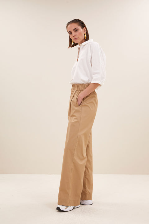 By Bar - Benji poplin pants - 735 Camel