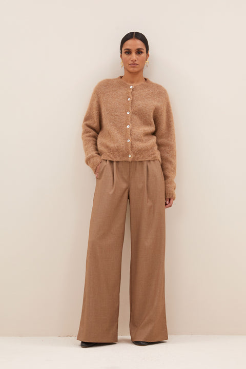 By Bar - Cleo natural cardigan 25514004 - 735 Camel