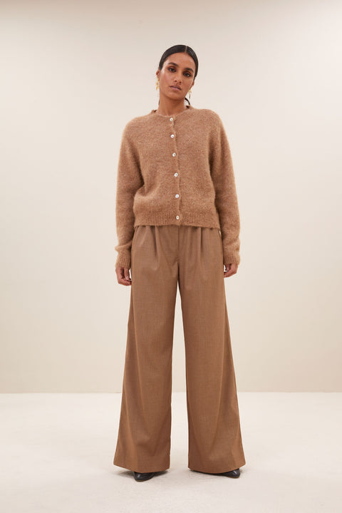 By Bar - Cleo natural cardigan 25514004 - 735 Camel