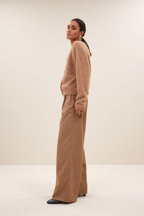 By Bar - Cleo natural cardigan 25514004 - 735 Camel