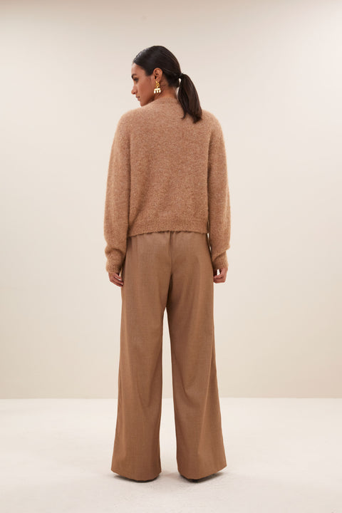By Bar - Cleo natural cardigan 25514004 - 735 Camel