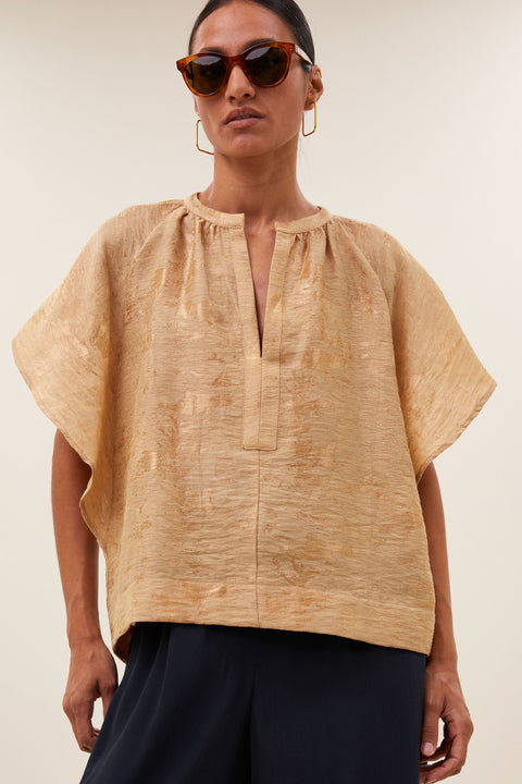 By Bar - Vina jacquard blouse - 771 Desert