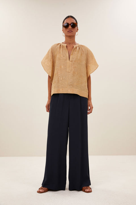 By Bar - Vina jacquard blouse - 771 Desert