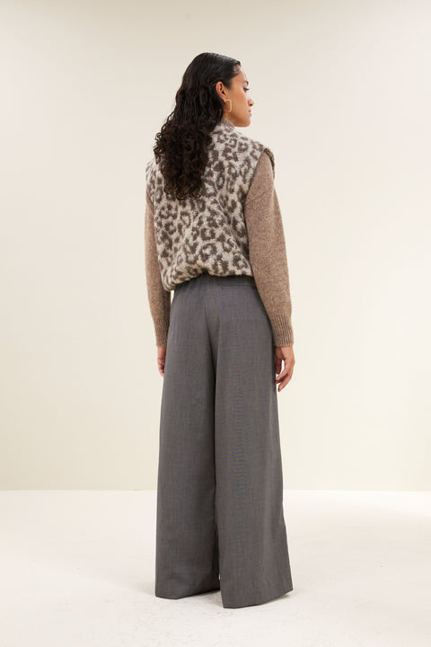 By Bar - Maggie sleeveless leo jacket - 790 Leopard print