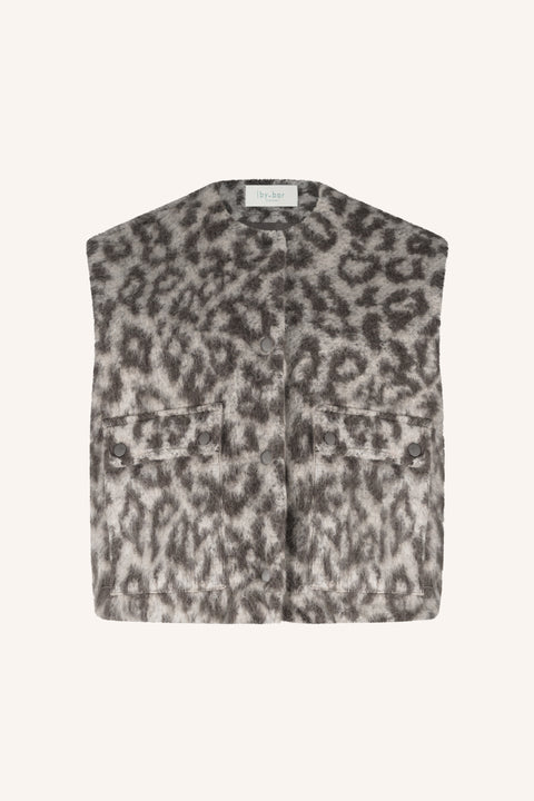 By Bar - Maggie sleeveless leo jacket - 790 Leopard print