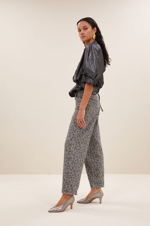 By Bar - Christi silver blouse 25512021 - 810 Silver